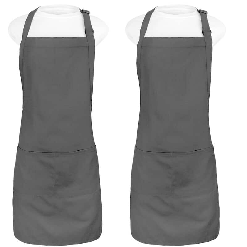 Kaufman -Kitchen Apron with adjustable neck two pockets 2pack