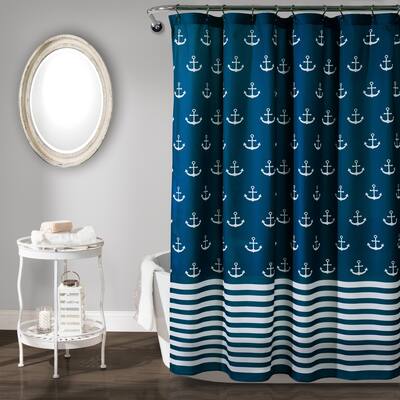 Lush Decor Anchor Shower Curtain