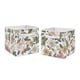 preview thumbnail 1 of 0, Sweet Jojo Designs Vintage Floral Boho Foldable Fabric Storage Bins - Blush Pink Yellow Green White Shabby Chic Flower Farmhouse