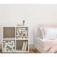 preview thumbnail 2 of 0, Sweet Jojo Designs Vintage Floral Boho Foldable Fabric Storage Bins - Blush Pink Yellow Green White Shabby Chic Flower Farmhouse