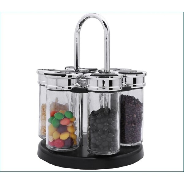 A La Cuisine Rotating Spice Set with 6 Jars 7x5