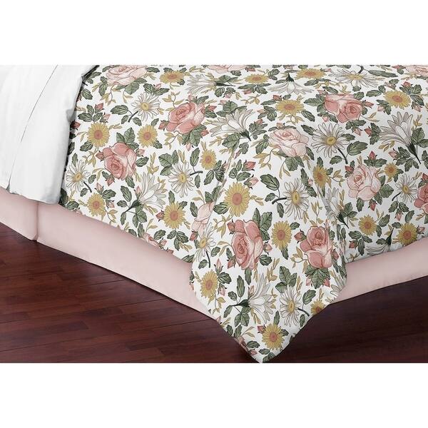 Shop Sweet Jojo Designs Vintage Floral Boho Girl 3pc Full Queen