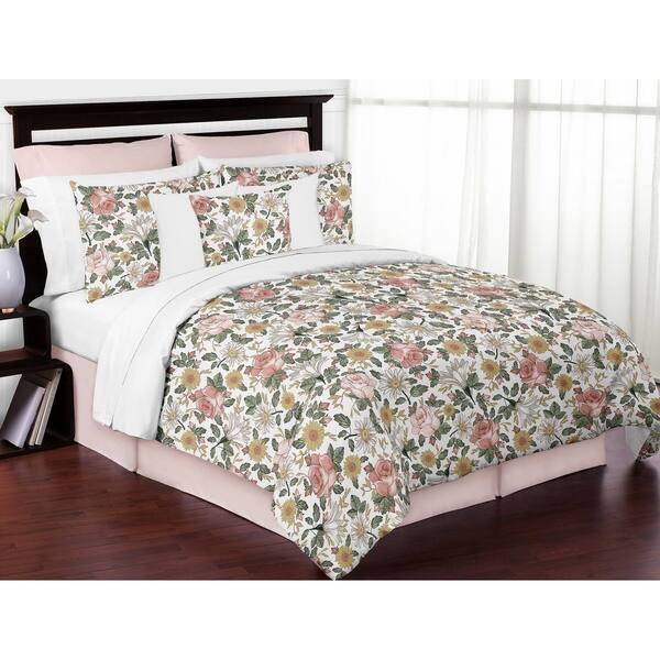 Shop Sweet Jojo Designs Vintage Floral Boho Girl 3pc Full Queen
