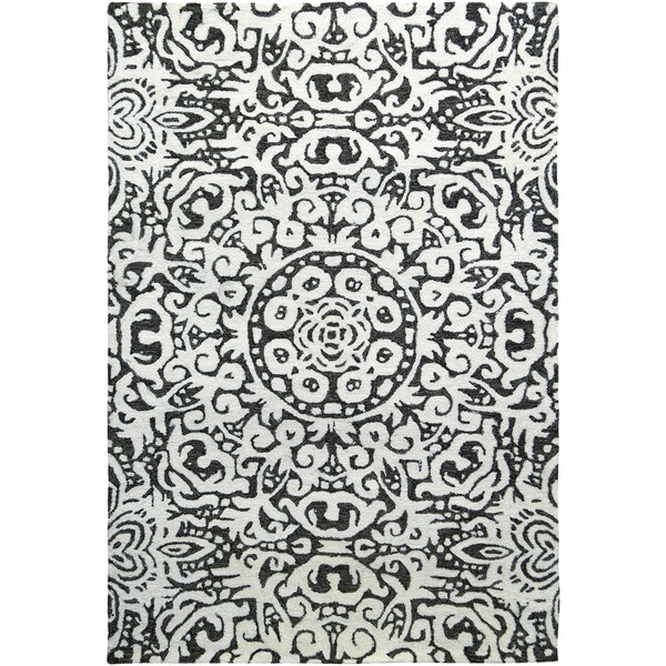 Handmade Arley Gray Area Rug (India) - 8' x 10'/Surplus