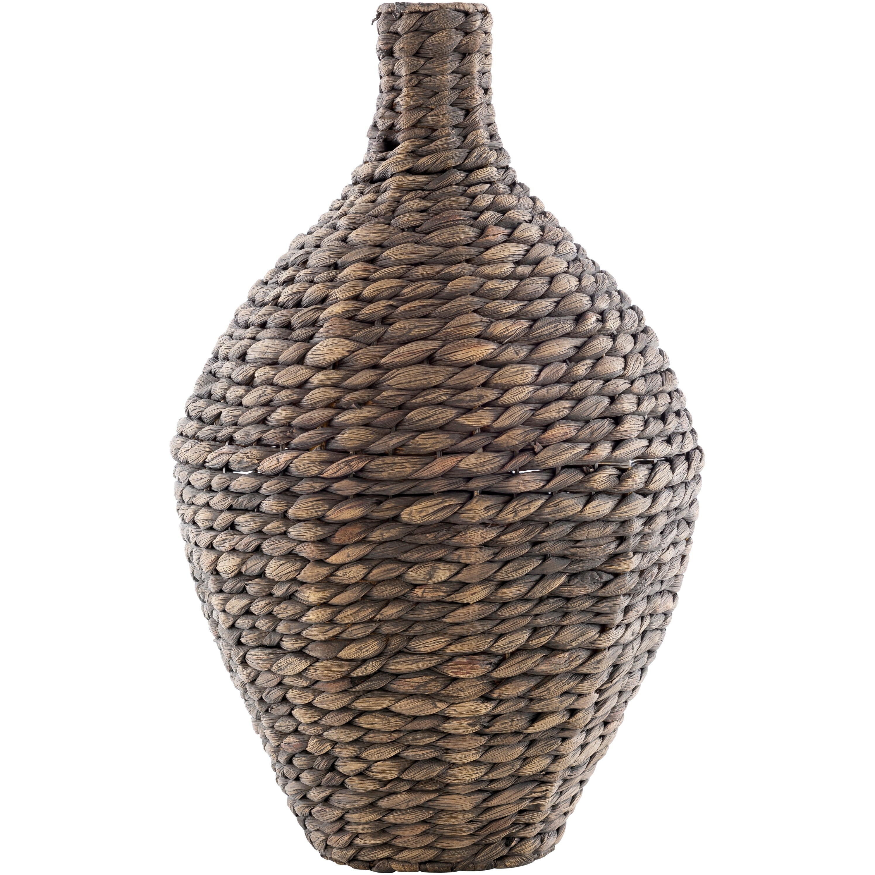 Osorio Bohemian Seagrass And Iron Bud Shaped Floor Vase Overstock 29613361