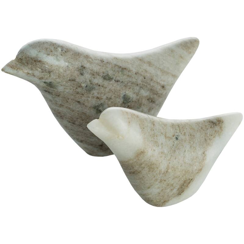 Artistic Weavers Gaumont Stone Bird Sculpture Set (2 piece) - 6.5" x 1.5" x 4",4" x 1.5" x 3"
