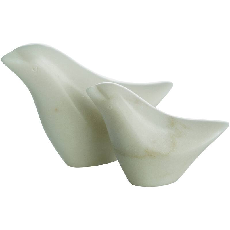 Artistic Weavers Gaumont Stone Bird Sculpture Set (2 piece) - 6.5" x 1.5" x 4",4" x 1.5" x 3"