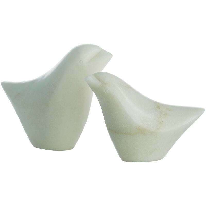 Artistic Weavers Gaumont Stone Bird Sculpture Set (2 piece) - 6.5" x 1.5" x 4",4" x 1.5" x 3"