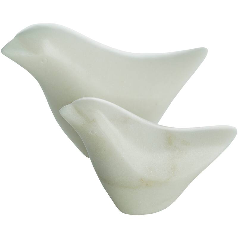 Artistic Weavers Gaumont Stone Bird Sculpture Set (2 piece) - 6.5" x 1.5" x 4",4" x 1.5" x 3"