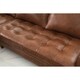 Abbyson Holloway Mid-Century Top Grain Leather Sectional - Thumbnail 2