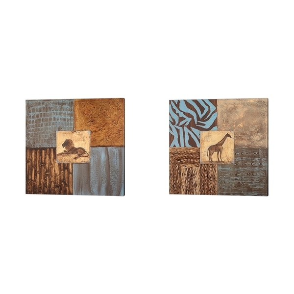 Hakimipour - Ritter 'Textures of Africa' Canvas Art (Set of 2)