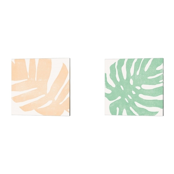 Moira Hershey 'Tropical Treasures Pastel B' Canvas Art (Set of 2)