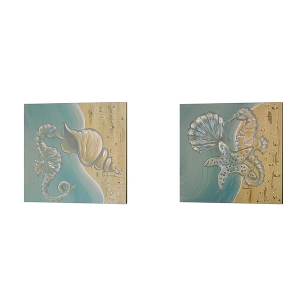 Hakimipour - Ritter 'Pearl Beach' Canvas Art (Set of 2)