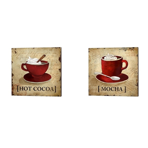 Elizabeth Medley 'Hot Cocoa' Canvas Art (Set of 2)