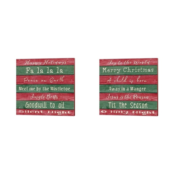 Andi Metz 'Holiday Chants' Canvas Art (Set of 2)