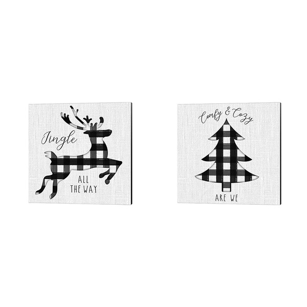 Hartworks 'Winter Wonder A' Canvas Art (Set of 2)