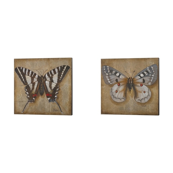 Patricia Pinto 'Butterfly' Canvas Art (Set of 2)