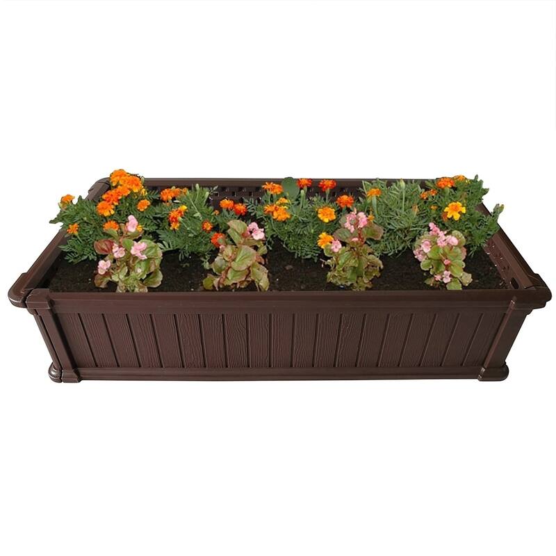 Modern Home HDPE Stackable Modular Raised Garden Bed Kit - 4' x 2'