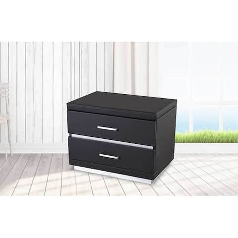 Greatime NL2005 Modern Two Drawers Nightstand