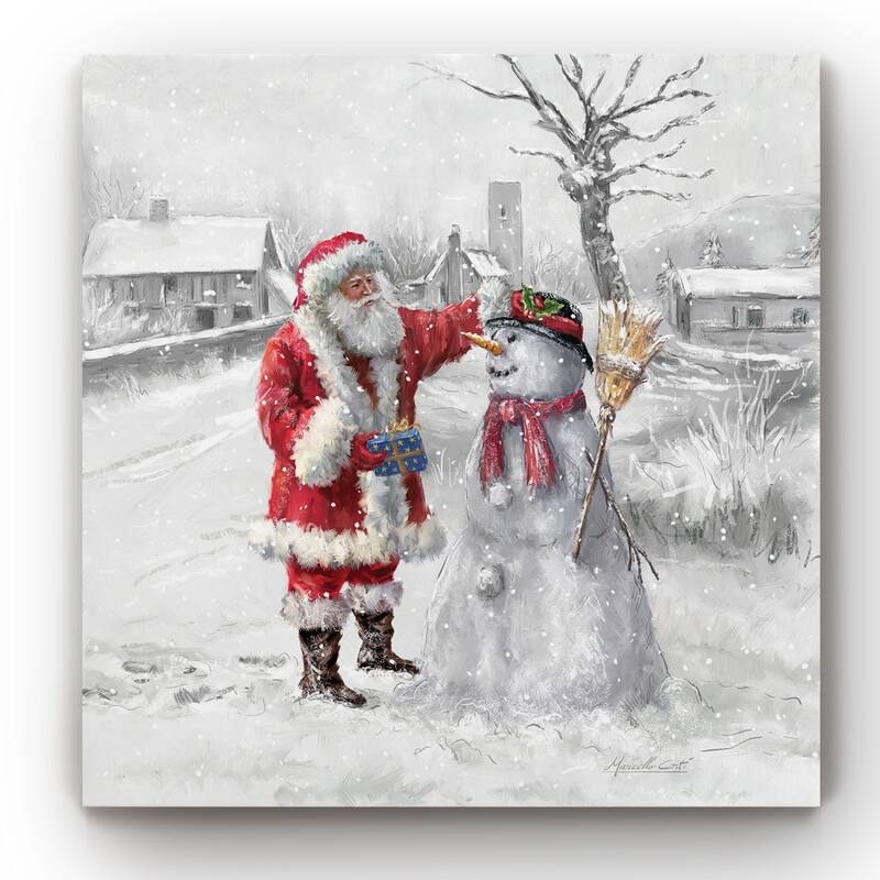 Festive Frosty -Gallery Wrapped Canvas
