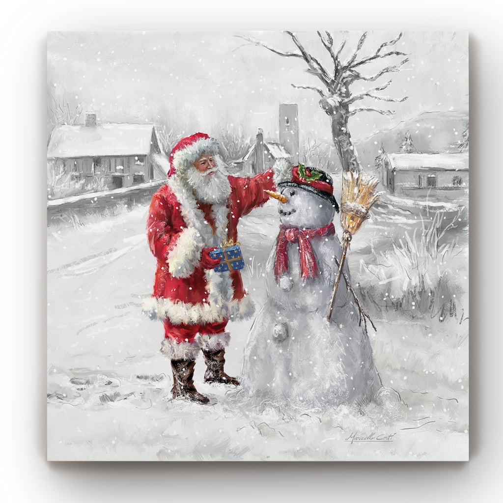 Festive Frosty -Gallery Wrapped Canvas