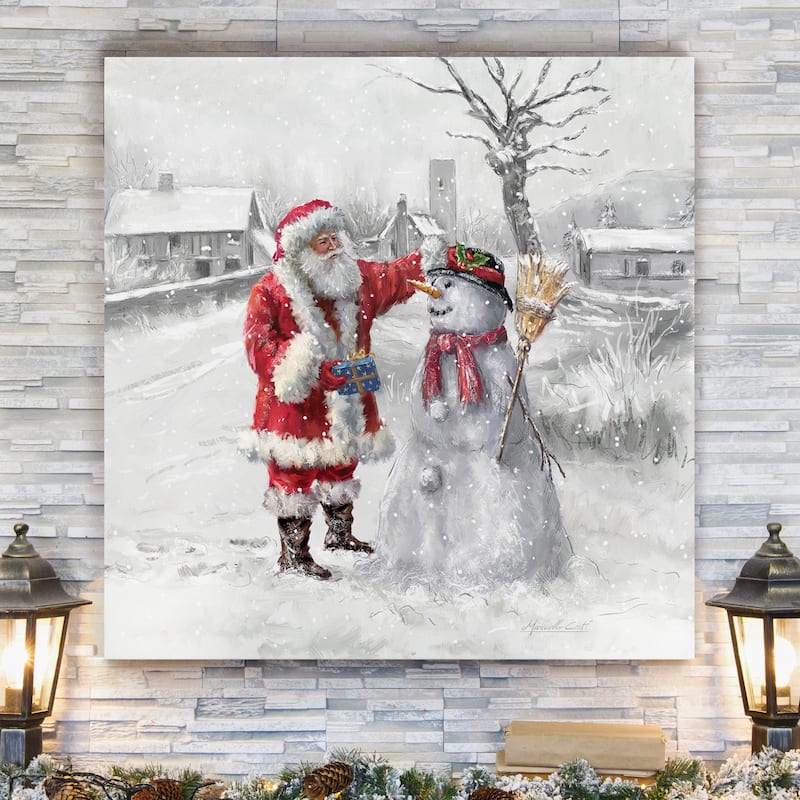 Festive Frosty -Gallery Wrapped Canvas