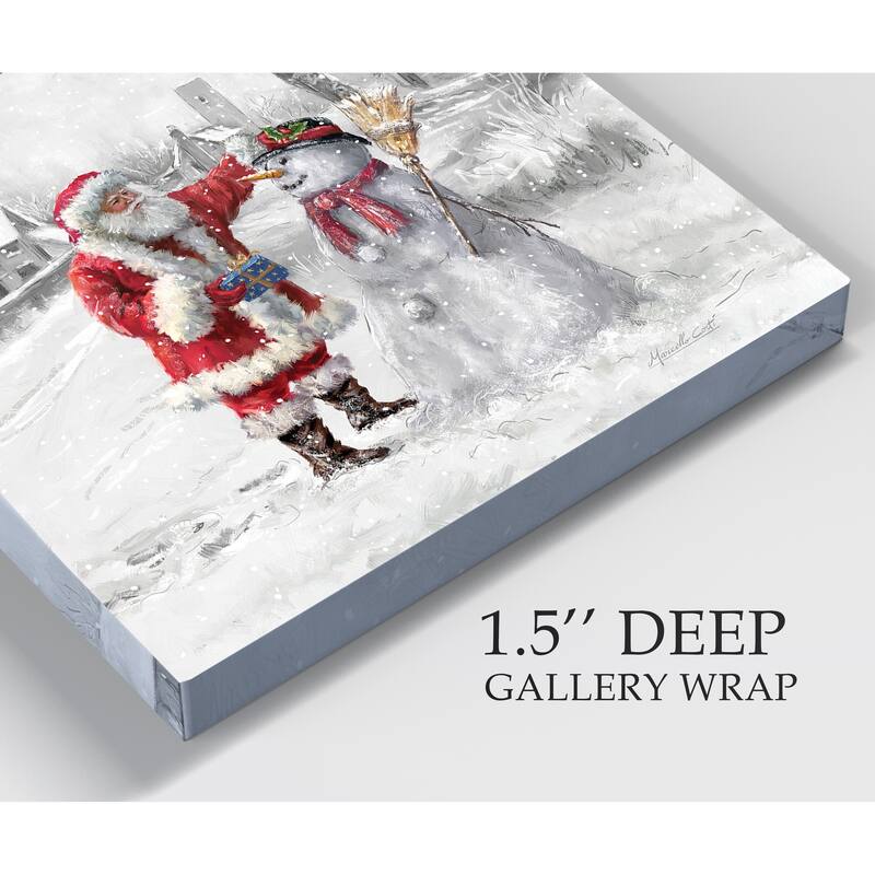 Festive Frosty -Gallery Wrapped Canvas