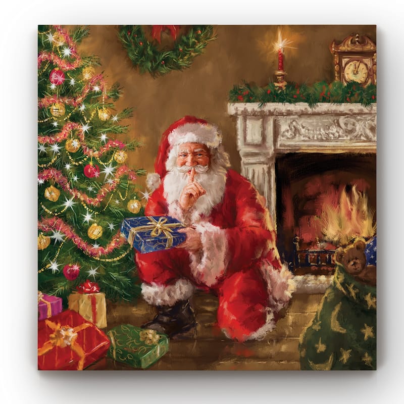 Santa's Secret -Gallery Wrapped Canvas