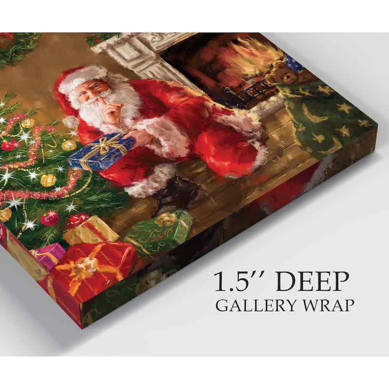 Santa's Secret -Gallery Wrapped Canvas