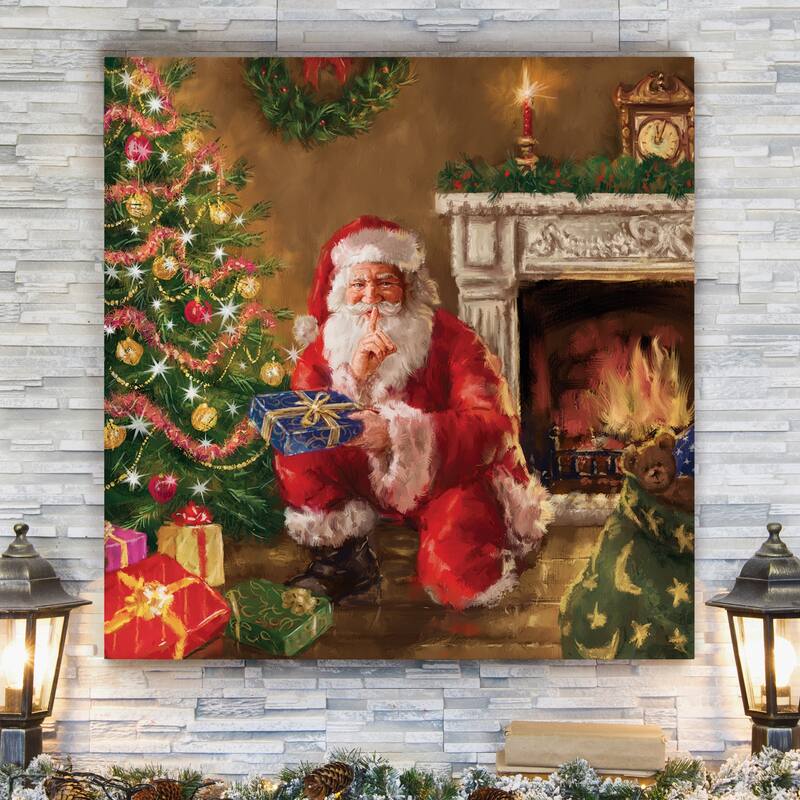 Santa's Secret -Gallery Wrapped Canvas
