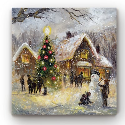 Tree Lighting -Gallery Wrapped Canvas