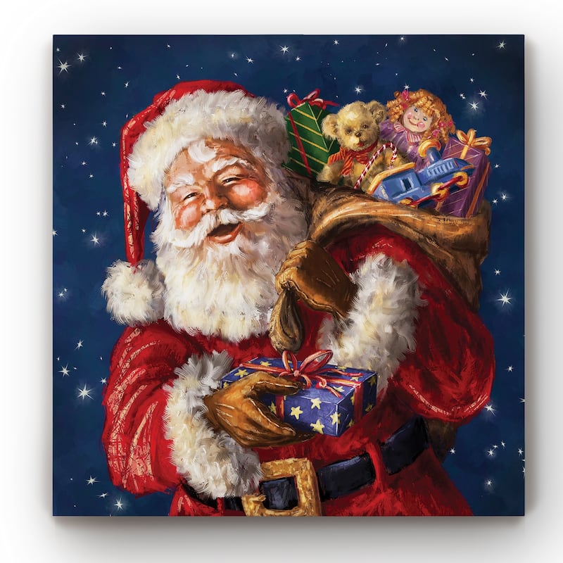 Jolly Old St. Nick -Gallery Wrapped Canvas