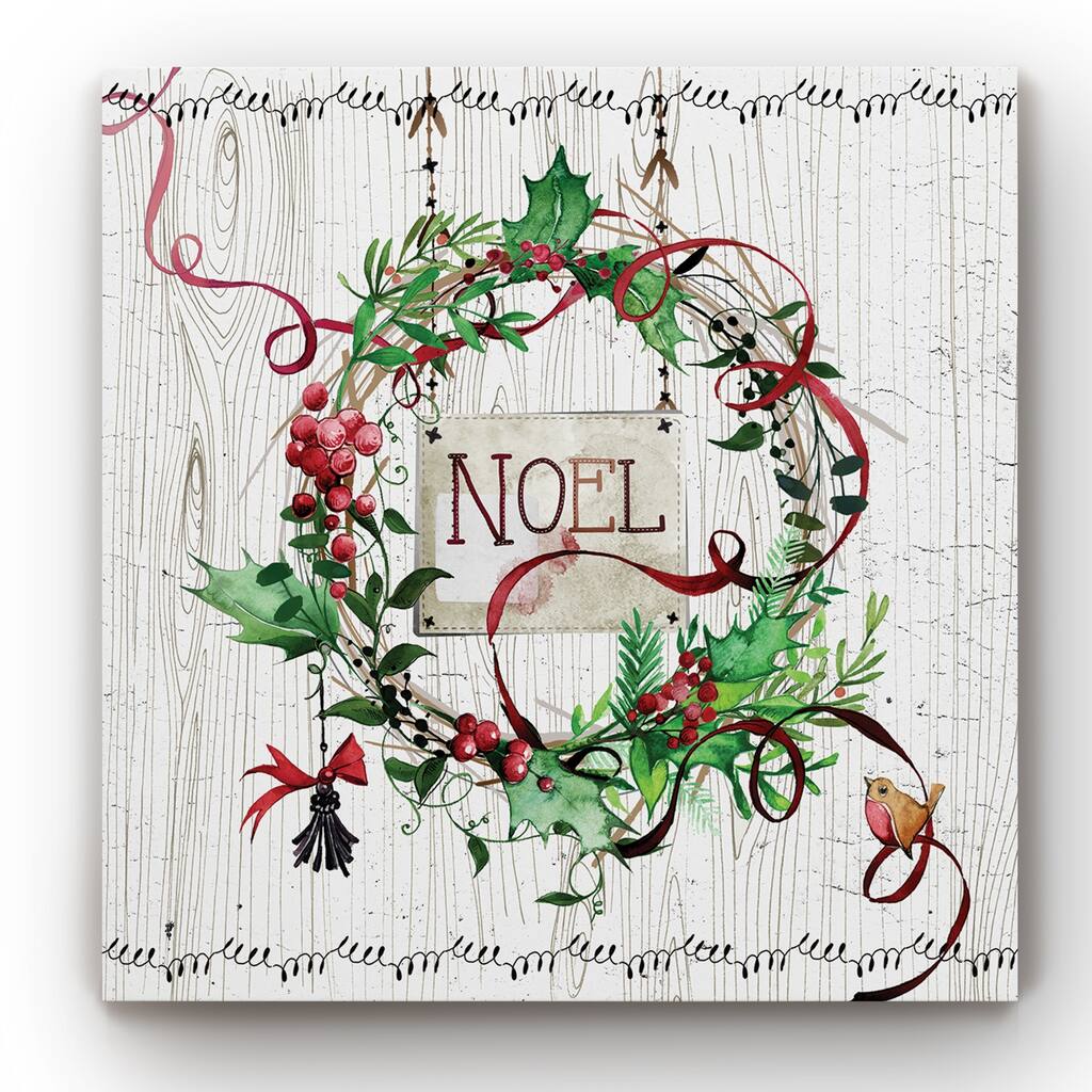 Wreath Noel -Gallery Wrapped Canvas