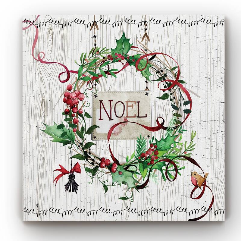 Wreath Noel -Gallery Wrapped Canvas