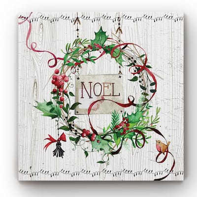 Wreath Noel -Gallery Wrapped Canvas