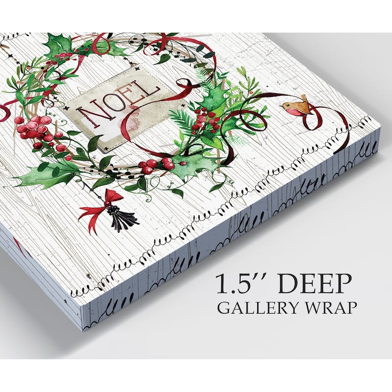 Wreath Noel -Gallery Wrapped Canvas