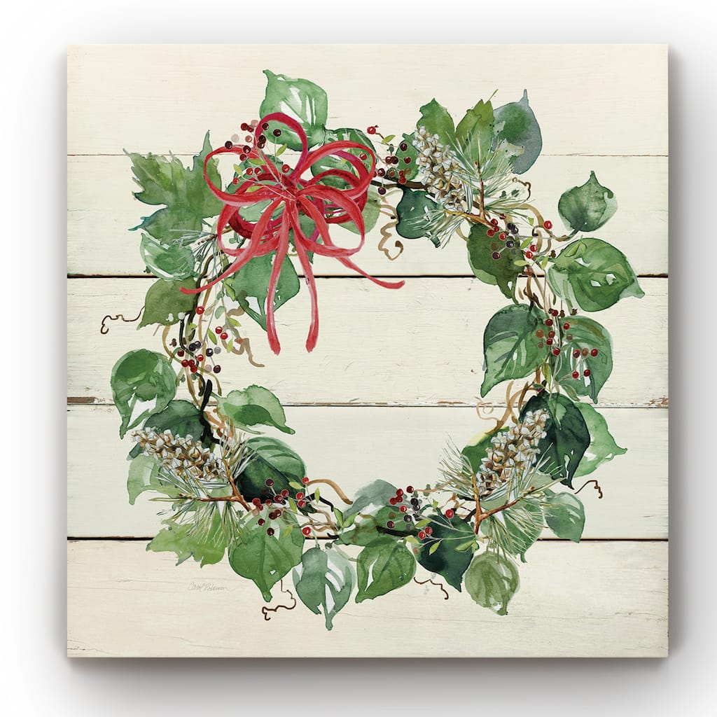 Holiday Wreath -Gallery Wrapped Canvas