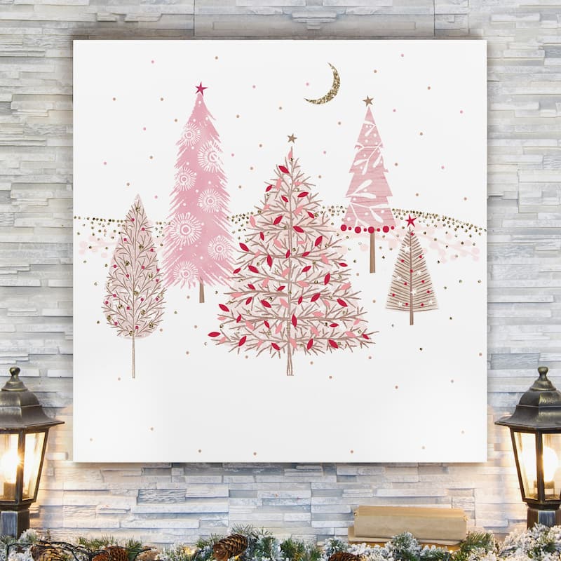 Pretty Pink Trees -Gallery Wrapped Canvas
