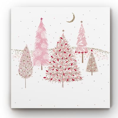 Pretty Pink Trees -Gallery Wrapped Canvas