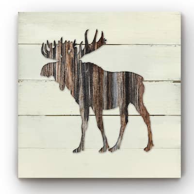 Woodland Moose -Gallery Wrapped Canvas