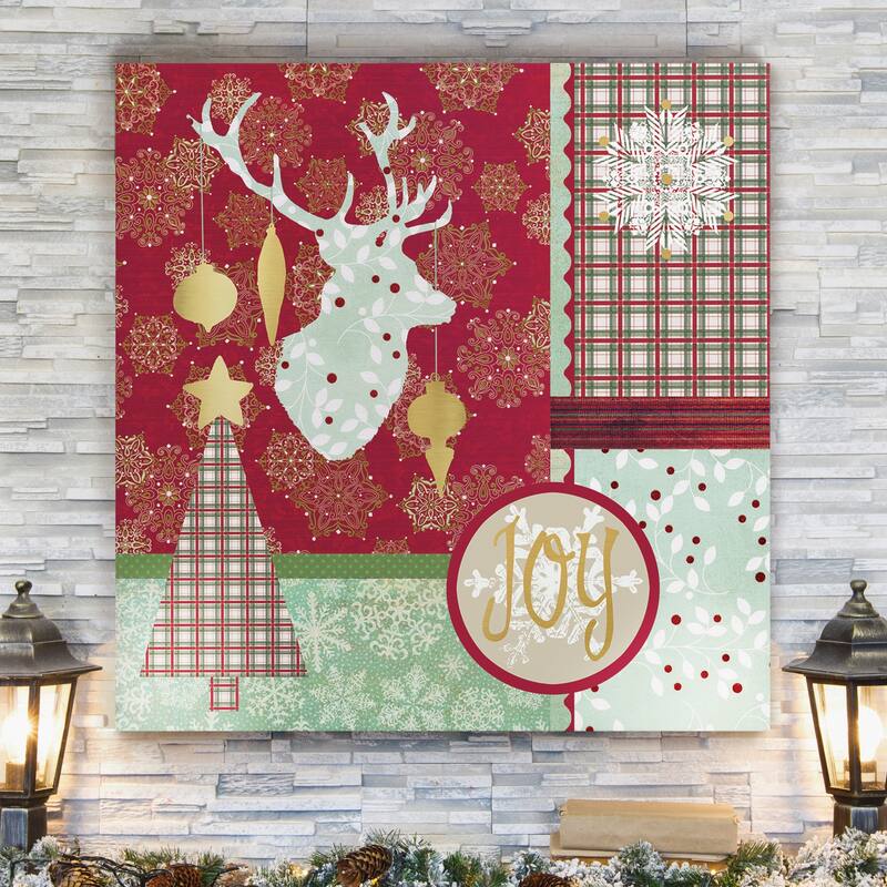Christmas Pattern -Gallery Wrapped Canvas