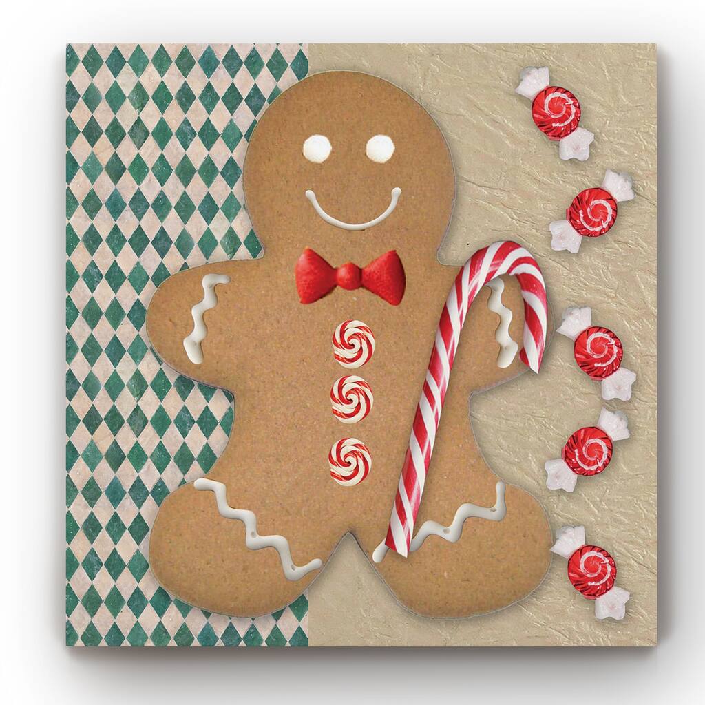 Gingerbread Man -Gallery Wrapped Canvas