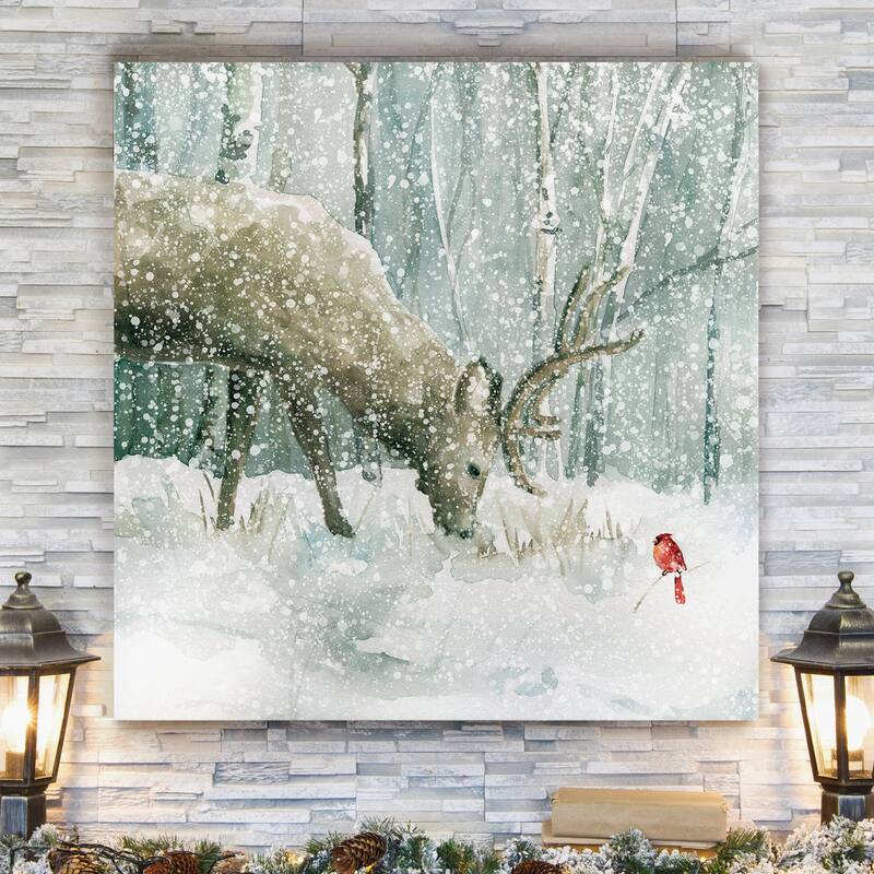 Winter Forest Friends -Gallery Wrapped Canvas