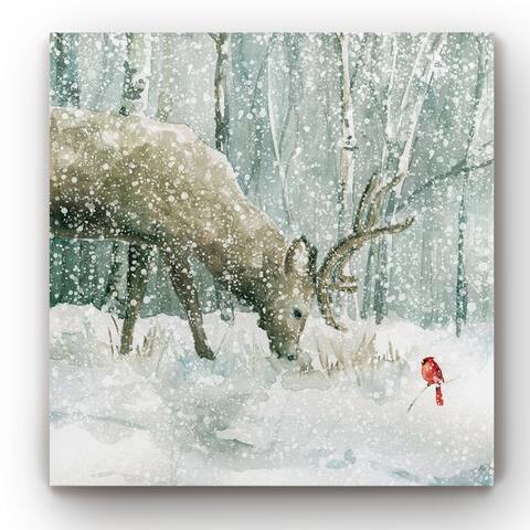 Winter Forest Friends -Gallery Wrapped Canvas
