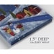 preview thumbnail 2 of 1, Primitive Snow Scene -Gallery Wrapped Canvas