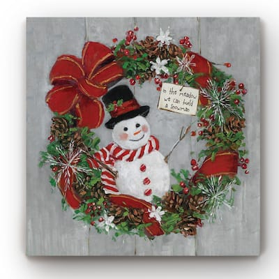 Mr. Snowman -Gallery Wrapped Canvas