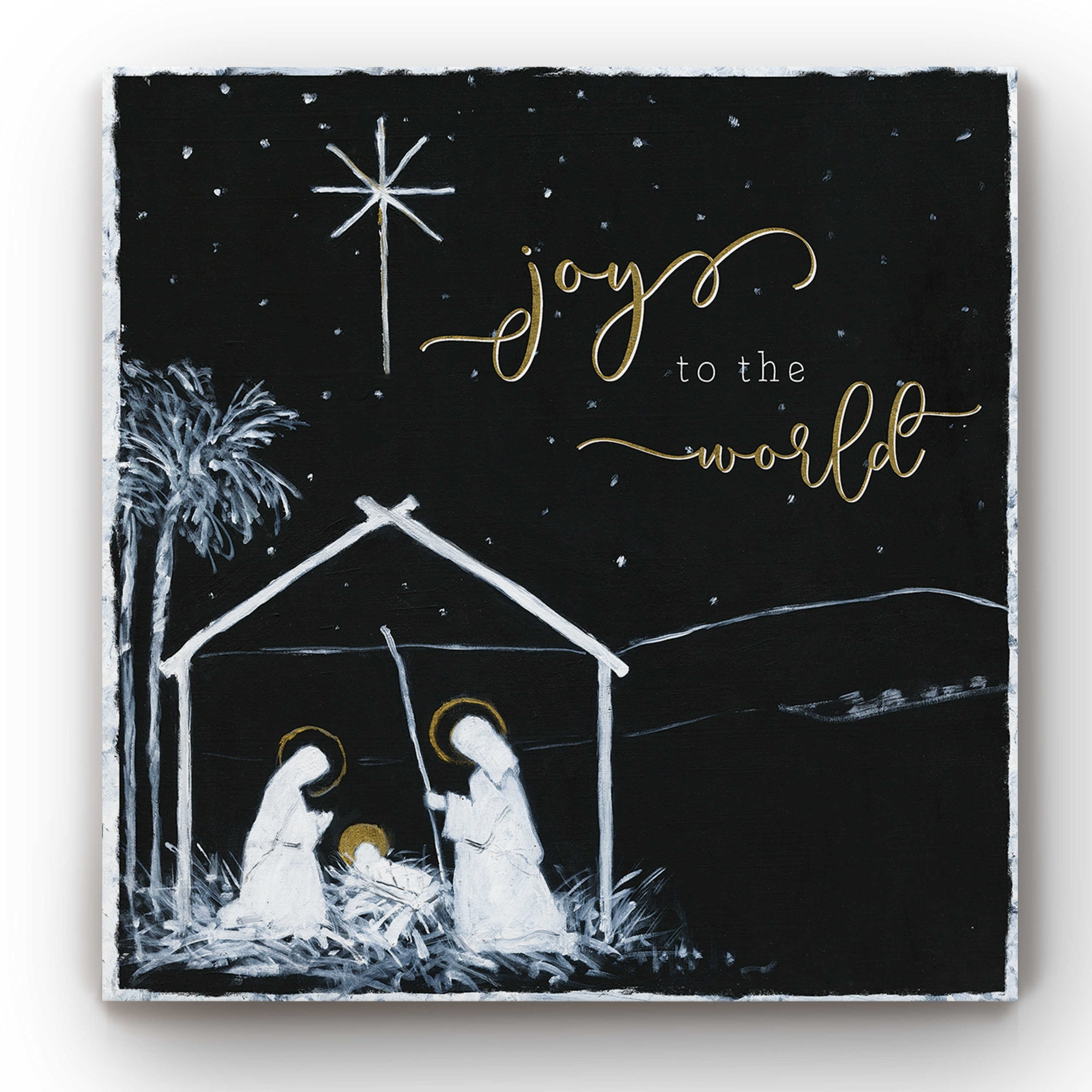 Joy to the World Nativity -Gallery Wrapped Canvas