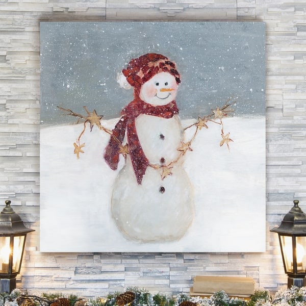 Welcoming Snowman Olivia's Home Accent Rug Winter Seasonal