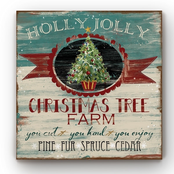 Vintage Ad: Christmas Tree Farm -Gallery Wrapped Canvas