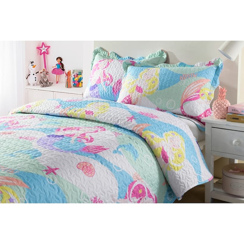 Taylor & Olive Kids Mermaid Bedspread Set